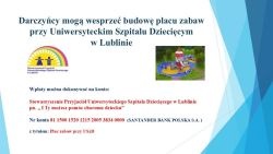 Wpłaty na Plac Zabaw przy USzD